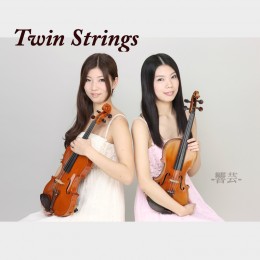 ヴァイオリンの二重奏のツインストリングス