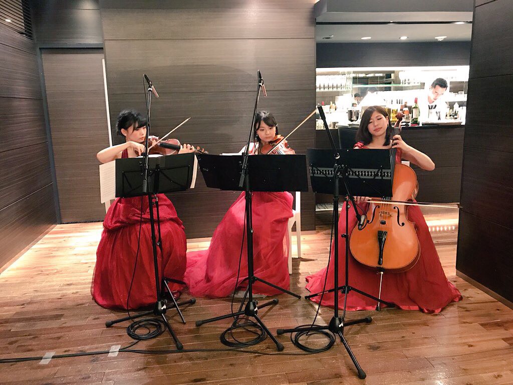 弦楽三重奏の出張演奏でご依頼頂きました